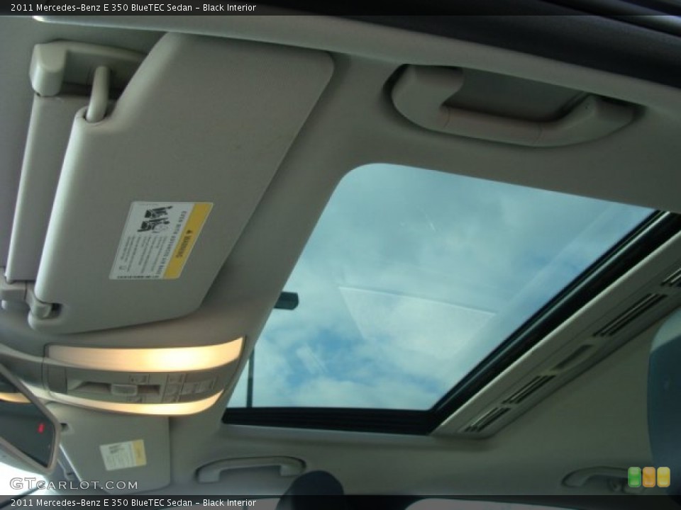 Black Interior Sunroof for the 2011 Mercedes-Benz E 350 BlueTEC Sedan #59176093