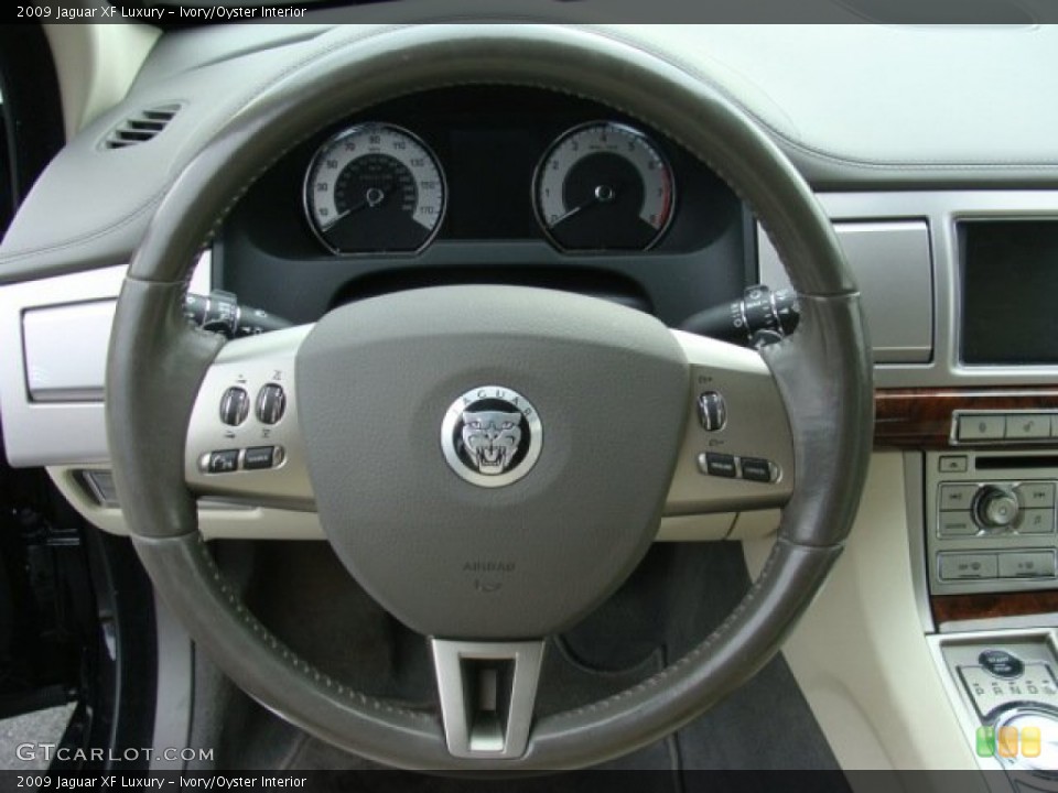 Ivory/Oyster Interior Steering Wheel for the 2009 Jaguar XF Luxury #59177066