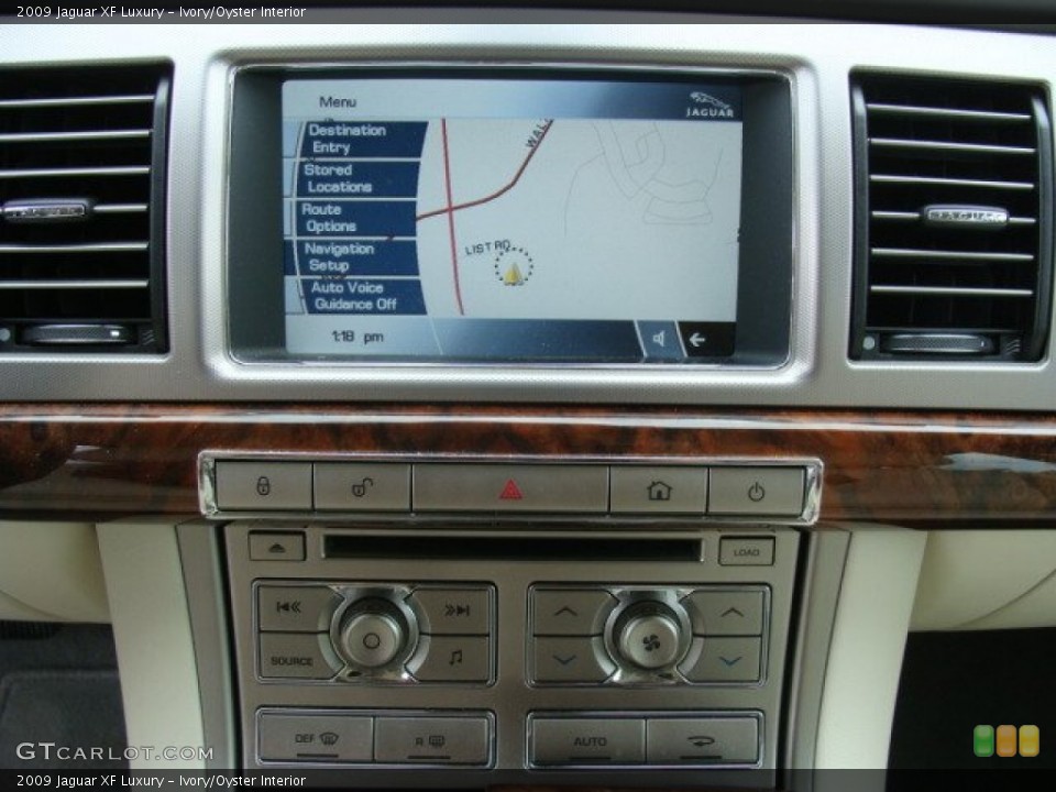 Ivory/Oyster Interior Navigation for the 2009 Jaguar XF Luxury #59177081