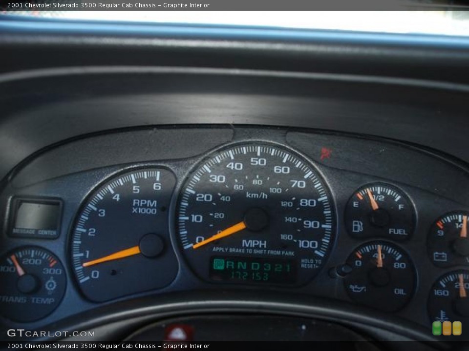 Graphite Interior Gauges for the 2001 Chevrolet Silverado 3500 Regular Cab Chassis #59178689