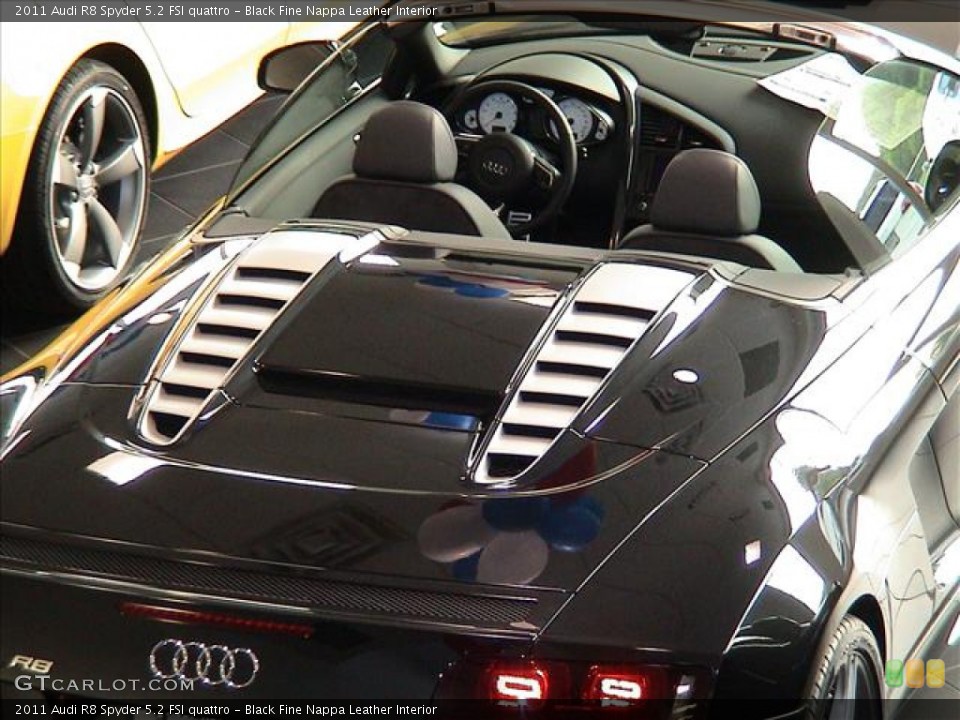 Black Fine Nappa Leather Interior Photo for the 2011 Audi R8 Spyder 5.2 FSI quattro #59178739