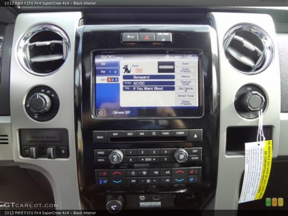 Black Interior Controls for the 2012 Ford F150 FX4 SuperCrew 4x4 #59180972