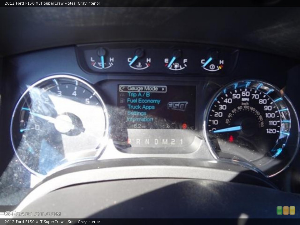 Steel Gray Interior Gauges for the 2012 Ford F150 XLT SuperCrew #59181533