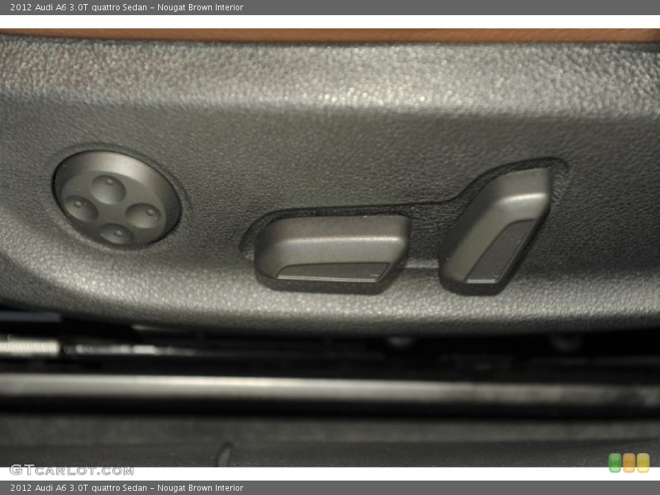Nougat Brown Interior Controls for the 2012 Audi A6 3.0T quattro Sedan #59181734