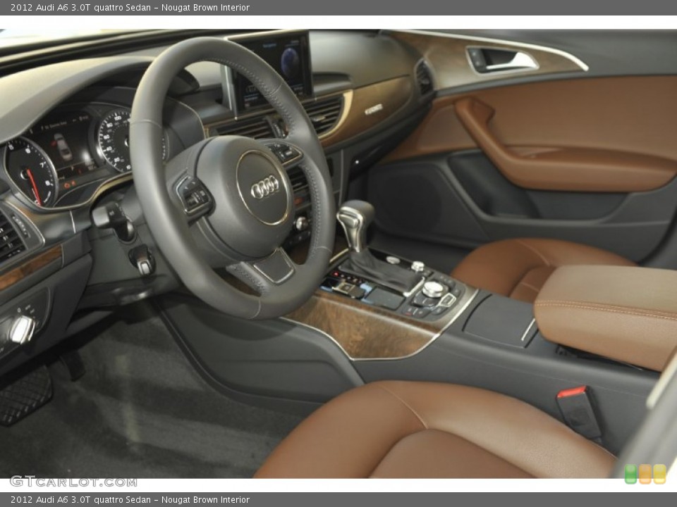 Nougat Brown Interior Prime Interior for the 2012 Audi A6 3.0T quattro Sedan #59181743