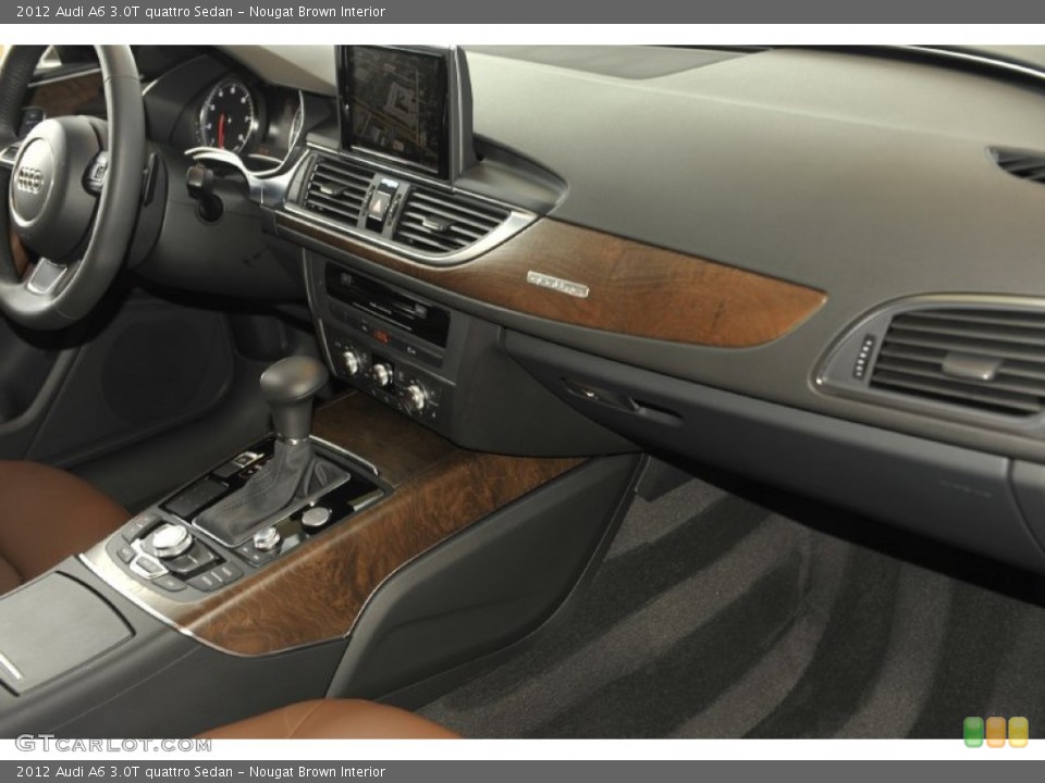Nougat Brown Interior Dashboard for the 2012 Audi A6 3.0T quattro Sedan #59182047