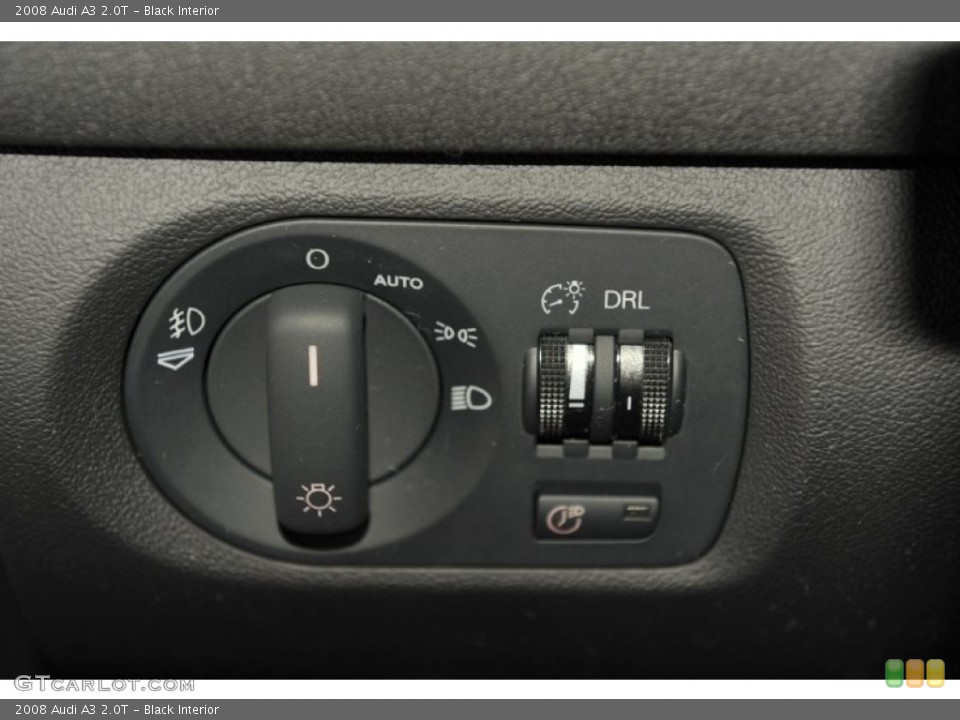Black Interior Controls for the 2008 Audi A3 2.0T #59182370