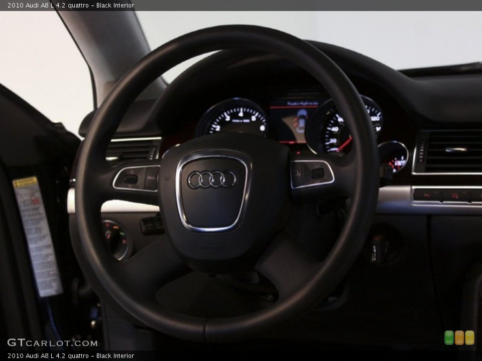Black Interior Steering Wheel for the 2010 Audi A8 L 4.2 quattro #59185919