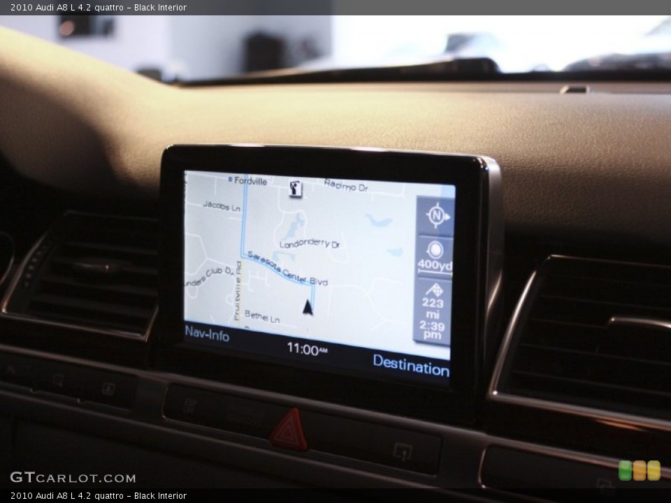 Black Interior Navigation for the 2010 Audi A8 L 4.2 quattro #59186366