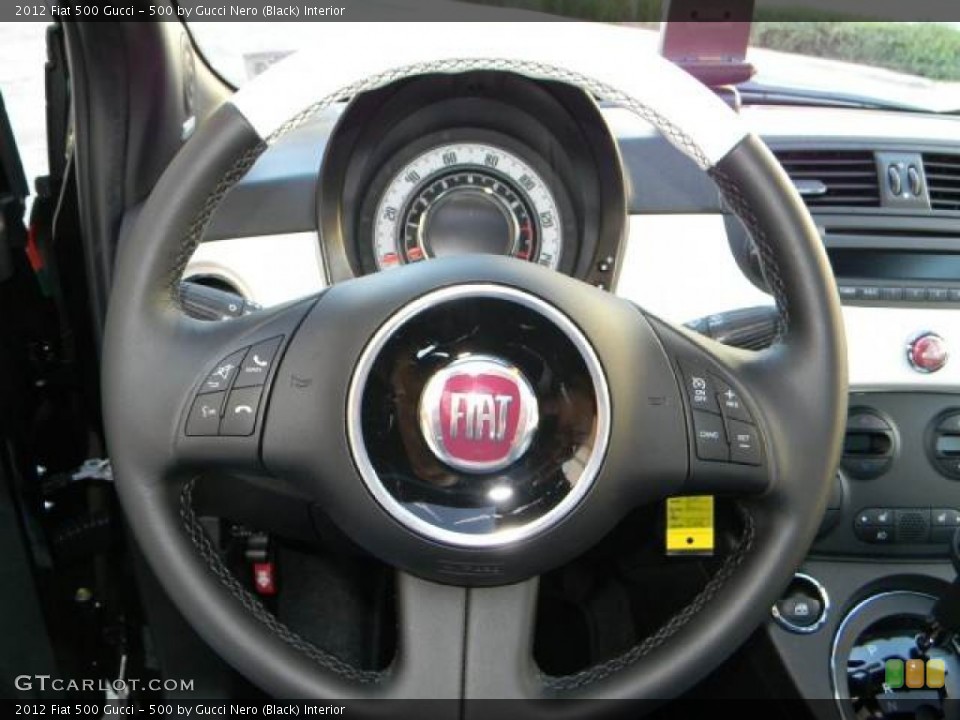 500 by Gucci Nero (Black) Interior Steering Wheel for the 2012 Fiat 500 Gucci #59188157