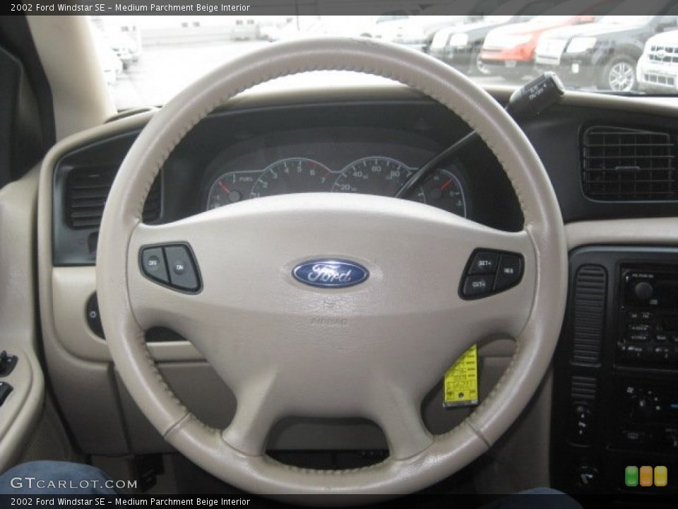 Medium Parchment Beige Interior Steering Wheel for the 2002 Ford Windstar SE #59188961