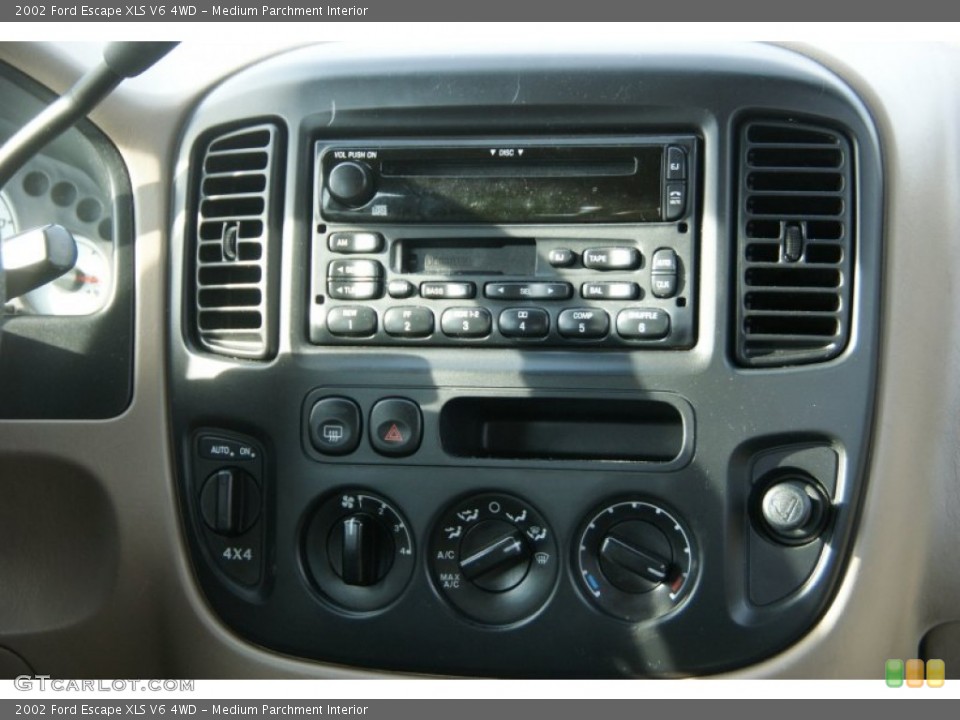 Medium Parchment Interior Controls for the 2002 Ford Escape XLS V6 4WD #59191886