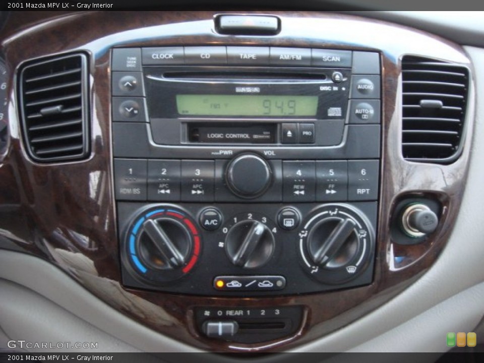 Gray Interior Controls for the 2001 Mazda MPV LX #59192302
