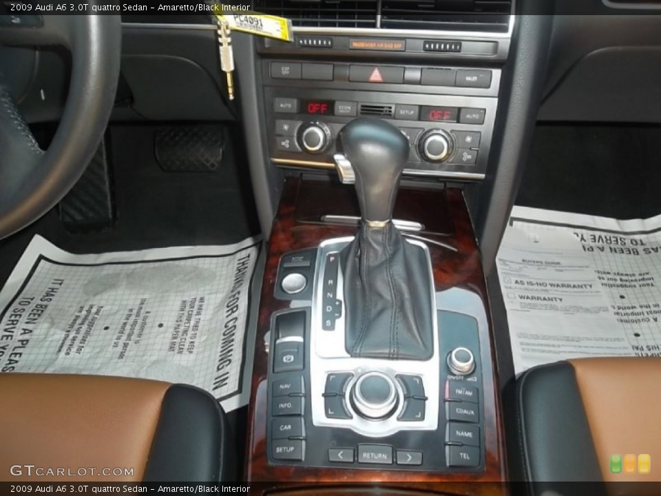 Amaretto/Black Interior Transmission for the 2009 Audi A6 3.0T quattro Sedan #59194184