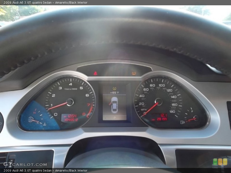 Amaretto/Black Interior Gauges for the 2009 Audi A6 3.0T quattro Sedan #59194214