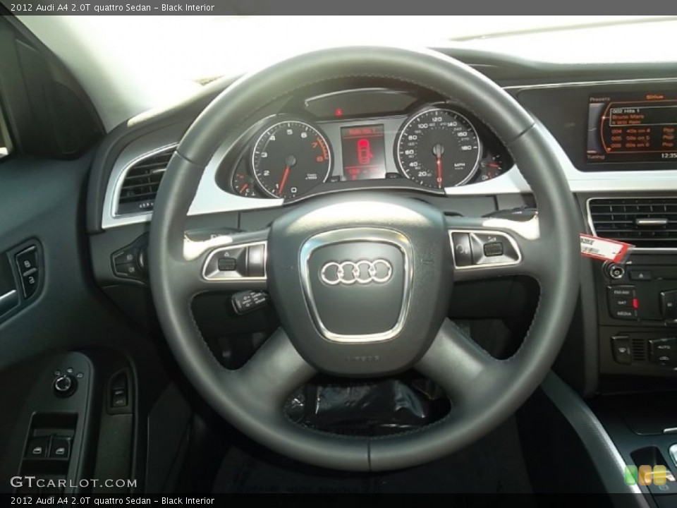 Black Interior Steering Wheel for the 2012 Audi A4 2.0T quattro Sedan #59195939