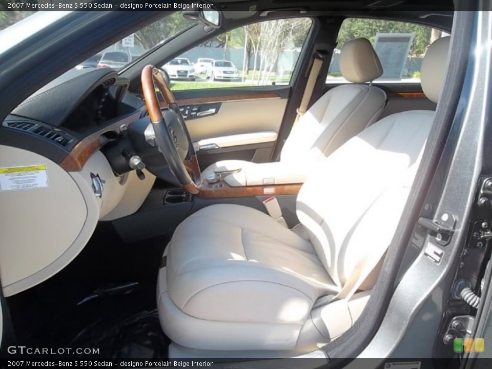 designo Porcelain Beige Interior Photo for the 2007 Mercedes-Benz S 550 Sedan #59196755