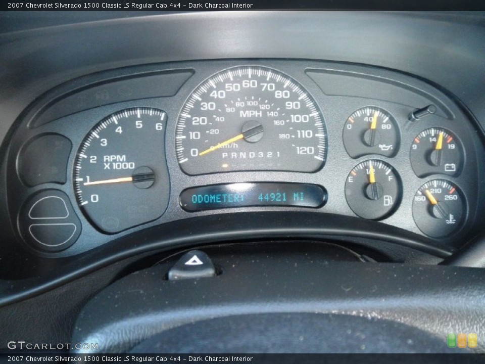 Dark Charcoal Interior Gauges for the 2007 Chevrolet Silverado 1500 Classic LS Regular Cab 4x4 #59199251