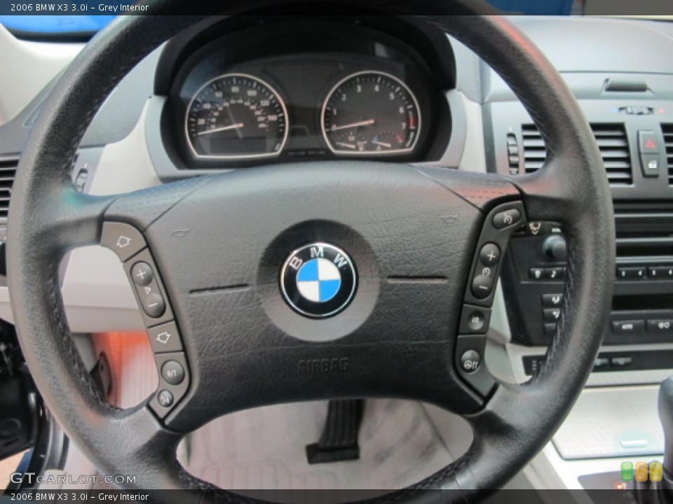 Grey Interior Steering Wheel for the 2006 BMW X3 3.0i #59200412
