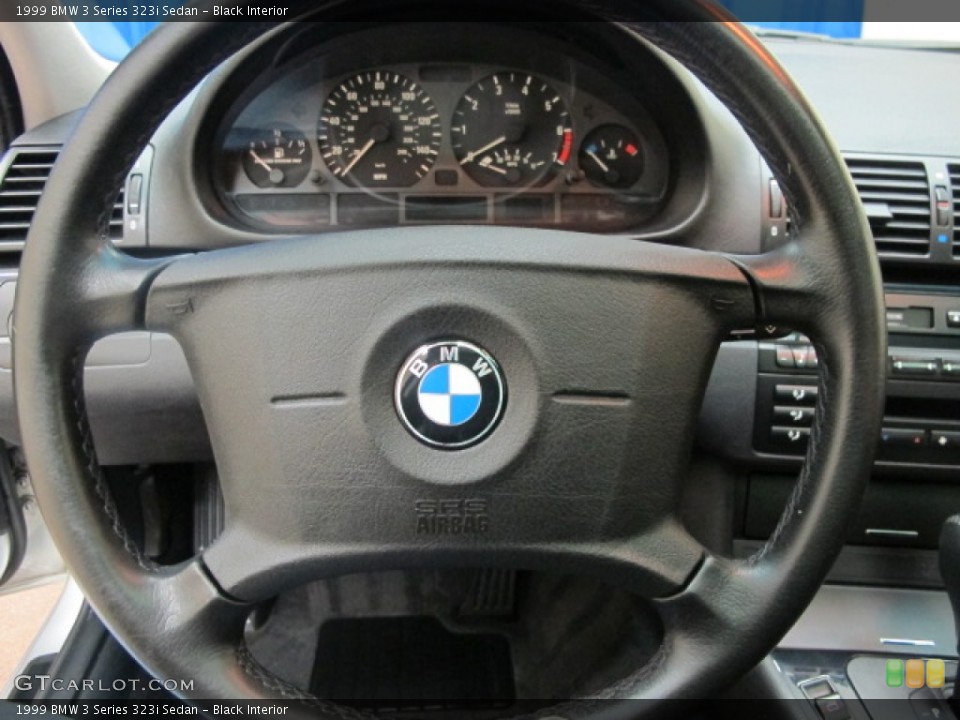 Black Interior Steering Wheel for the 1999 BMW 3 Series 323i Sedan #59201528