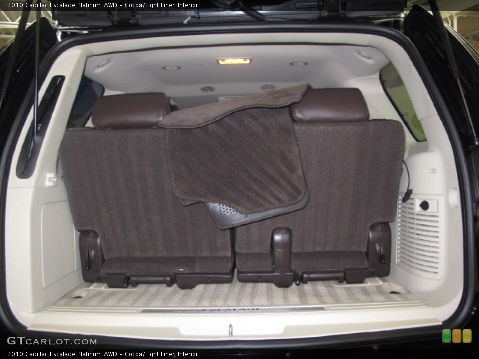 Cocoa/Light Linen Interior Trunk for the 2010 Cadillac Escalade Platinum AWD #59202101