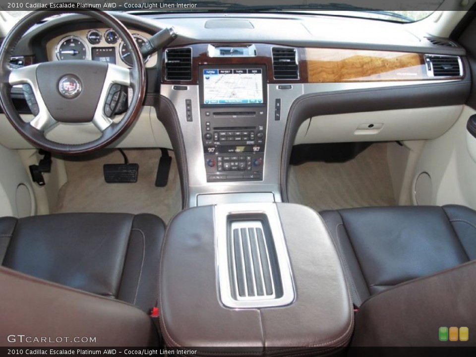 Cocoa/Light Linen Interior Dashboard for the 2010 Cadillac Escalade Platinum AWD #59202182