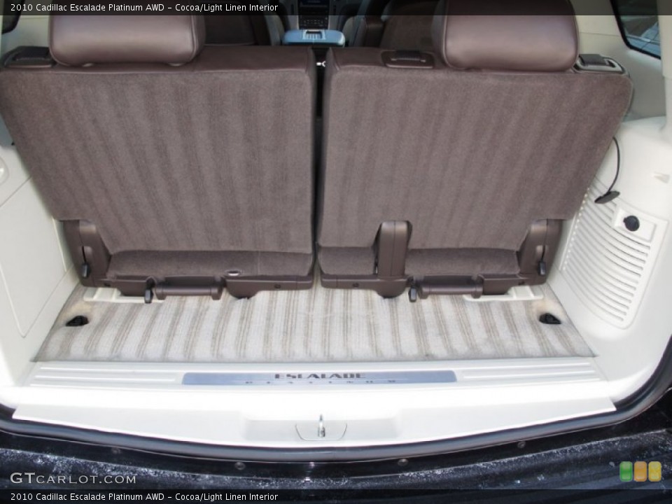 Cocoa/Light Linen Interior Trunk for the 2010 Cadillac Escalade Platinum AWD #59202257