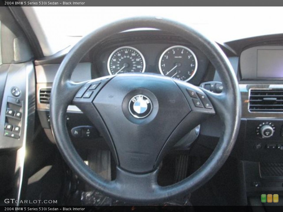 Black Interior Steering Wheel for the 2004 BMW 5 Series 530i Sedan #59204681