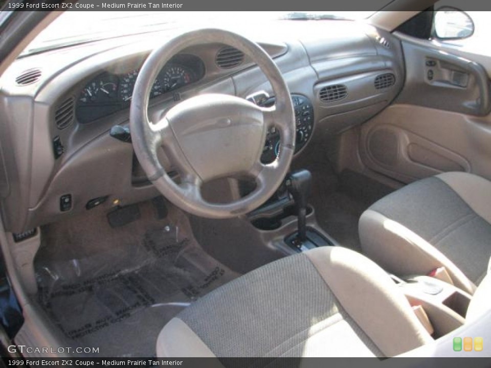 Medium Prairie Tan Interior Prime Interior for the 1999 Ford Escort ZX2 Coupe #59204930
