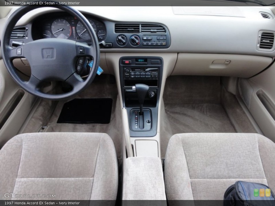 Ivory Interior Dashboard for the 1997 Honda Accord EX Sedan #59204989