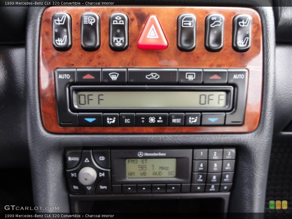 Charcoal Interior Controls for the 1999 Mercedes-Benz CLK 320 Convertible #59206820