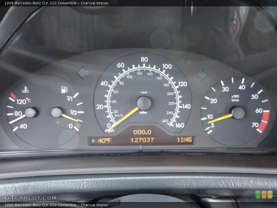 Charcoal Interior Gauges for the 1999 Mercedes-Benz CLK 320 Convertible #59206847