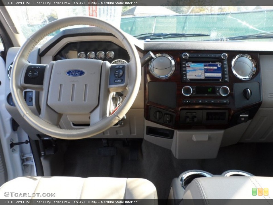 Medium Stone Interior Dashboard for the 2010 Ford F350 Super Duty Lariat Crew Cab 4x4 Dually #59206892