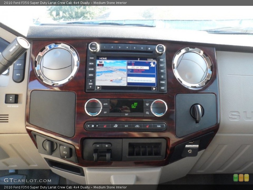 Medium Stone Interior Controls for the 2010 Ford F350 Super Duty Lariat Crew Cab 4x4 Dually #59206901