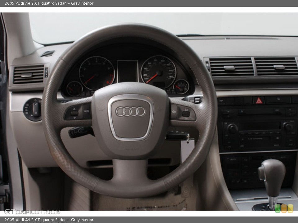 Grey Interior Steering Wheel for the 2005 Audi A4 2.0T quattro Sedan #59207087