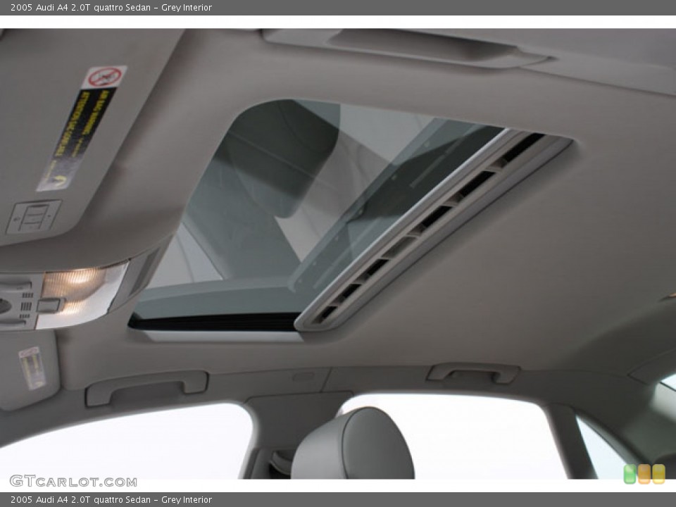 Grey Interior Sunroof for the 2005 Audi A4 2.0T quattro Sedan #59207219