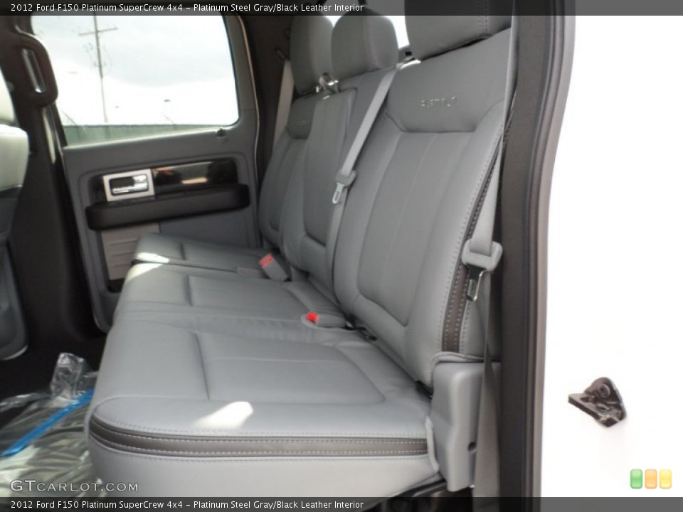 Platinum Steel Gray/Black Leather Interior Photo for the 2012 Ford F150 Platinum SuperCrew 4x4 #59208275