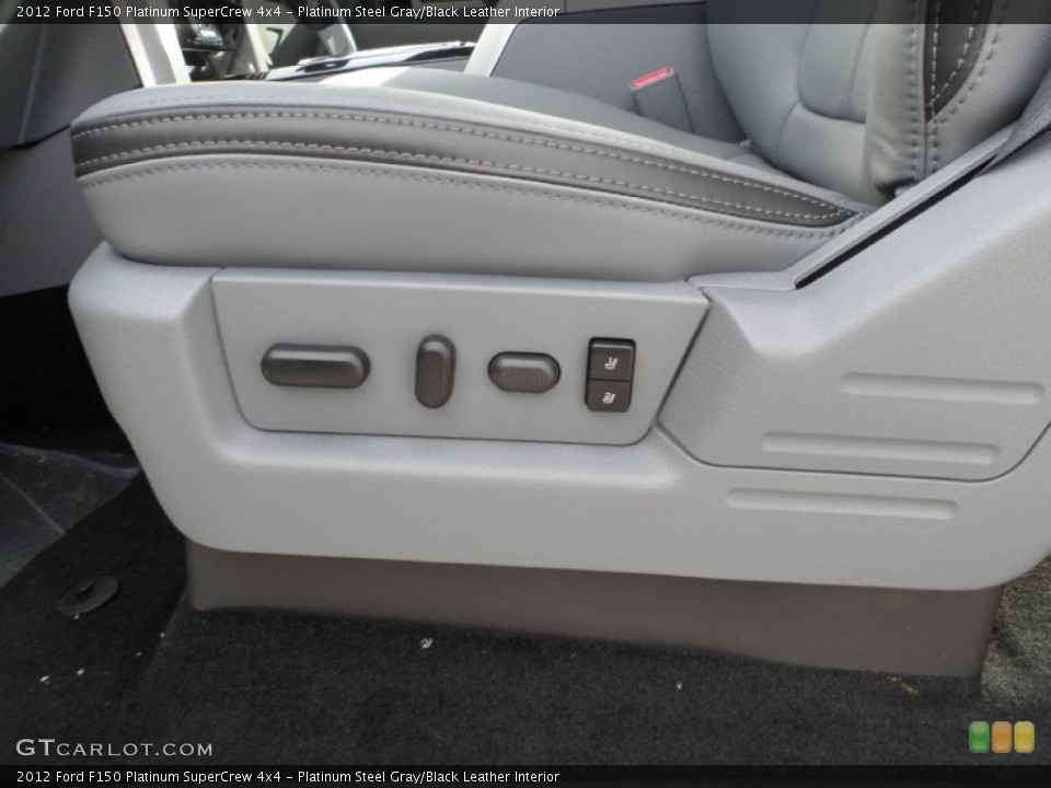 Platinum Steel Gray/Black Leather Interior Controls for the 2012 Ford F150 Platinum SuperCrew 4x4 #59208311