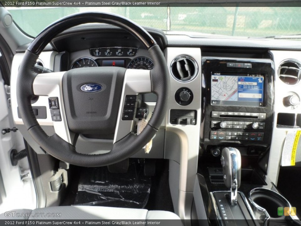Platinum Steel Gray/Black Leather Interior Dashboard for the 2012 Ford F150 Platinum SuperCrew 4x4 #59208326