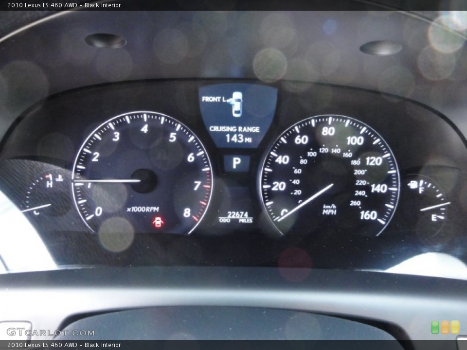 Black Interior Gauges for the 2010 Lexus LS 460 AWD #59209193