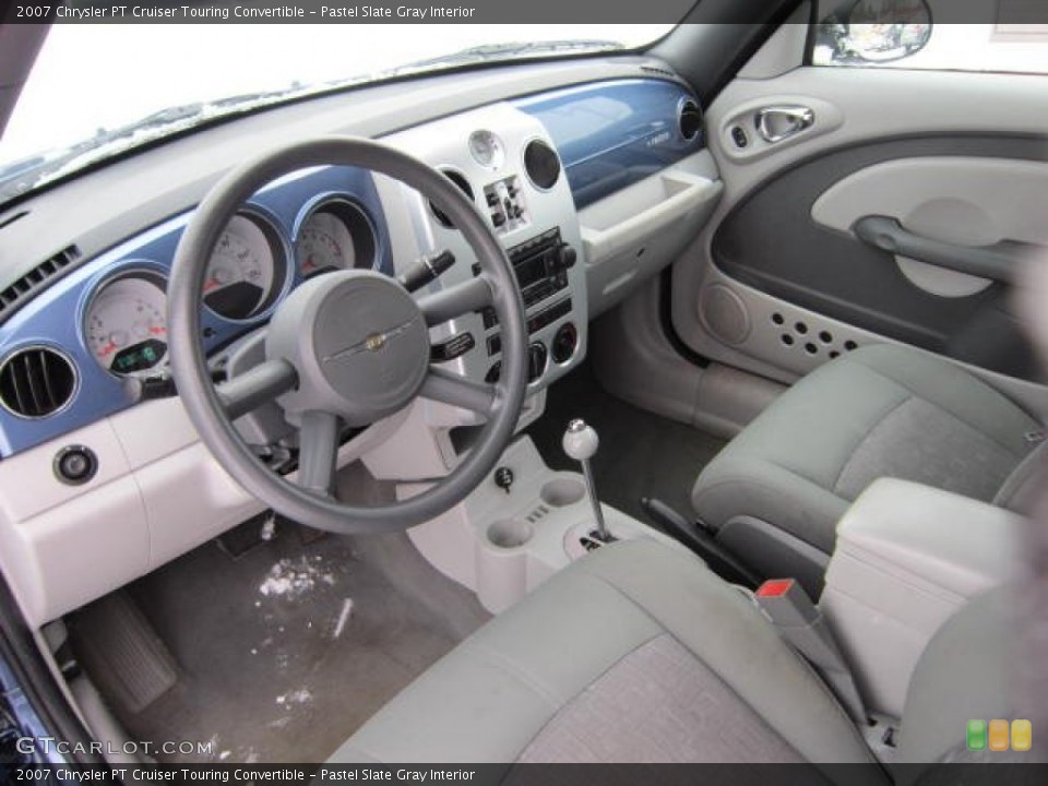 Pastel Slate Gray Interior Prime Interior for the 2007 Chrysler PT Cruiser Touring Convertible #59210333