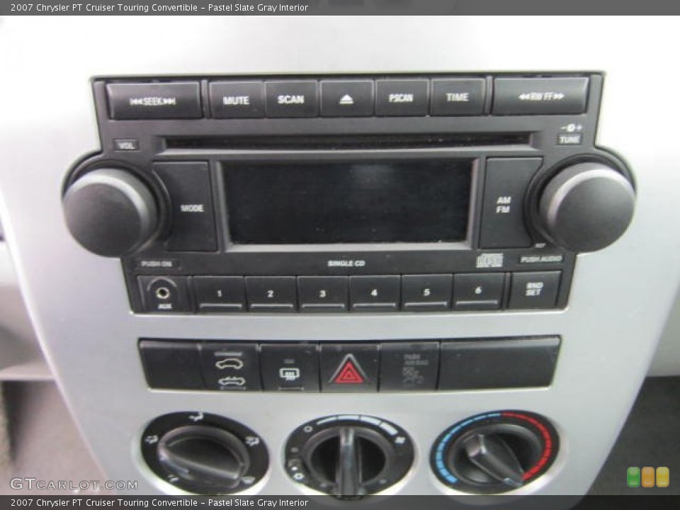 Pastel Slate Gray Interior Audio System for the 2007 Chrysler PT Cruiser Touring Convertible #59210354