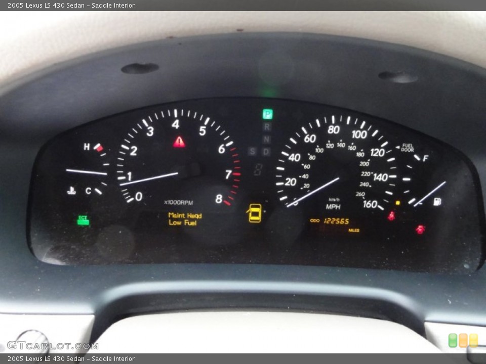 Saddle Interior Gauges for the 2005 Lexus LS 430 Sedan #59211572