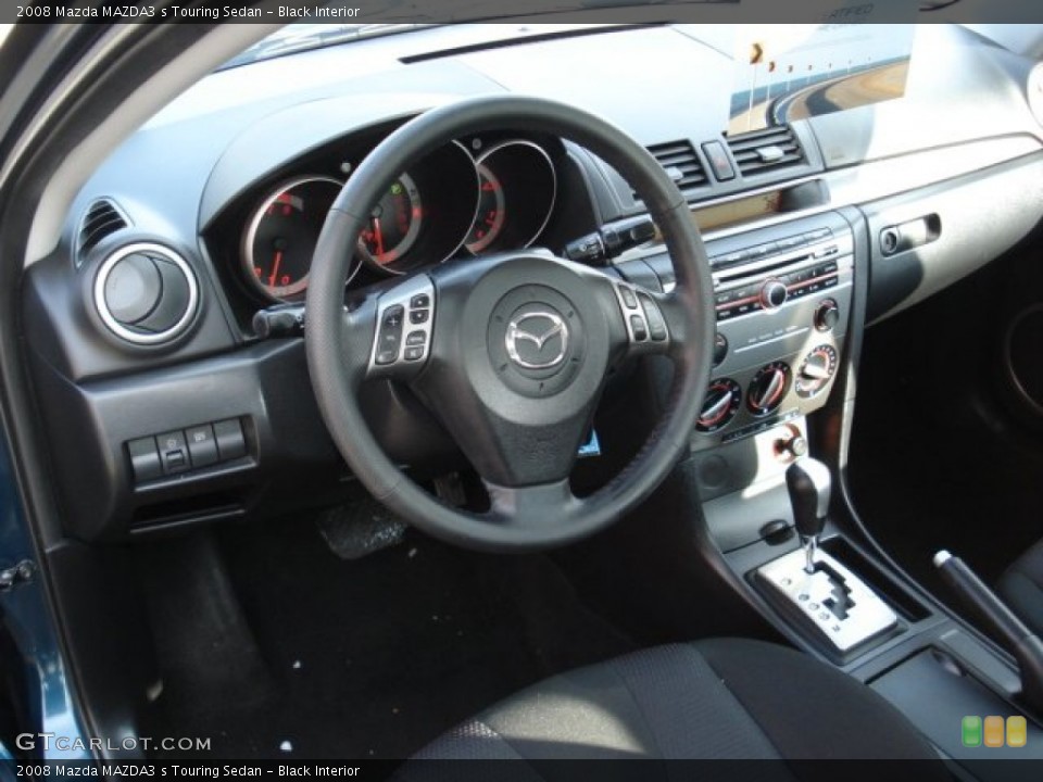 Black Interior Photo for the 2008 Mazda MAZDA3 s Touring Sedan #59211776