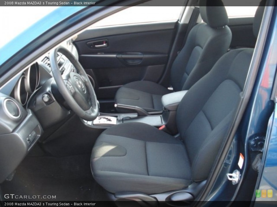 Black Interior Photo for the 2008 Mazda MAZDA3 s Touring Sedan #59211785