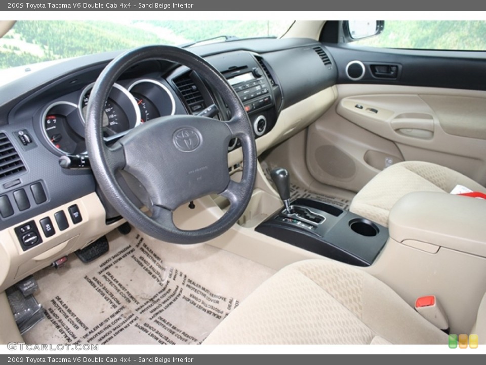 Sand Beige Interior Photo for the 2009 Toyota Tacoma V6 Double Cab 4x4 #59214257