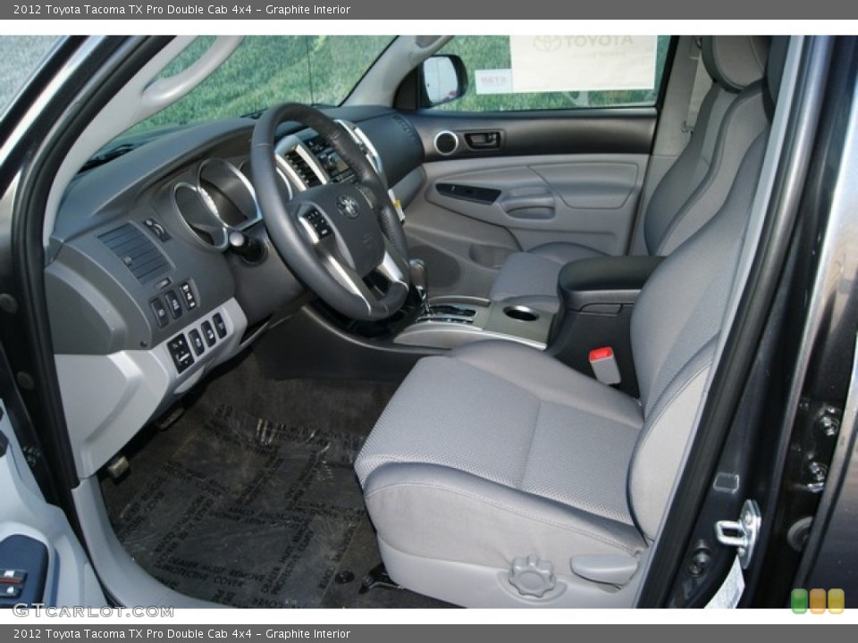 Graphite Interior Photo for the 2012 Toyota Tacoma TX Pro Double Cab 4x4 #59216663