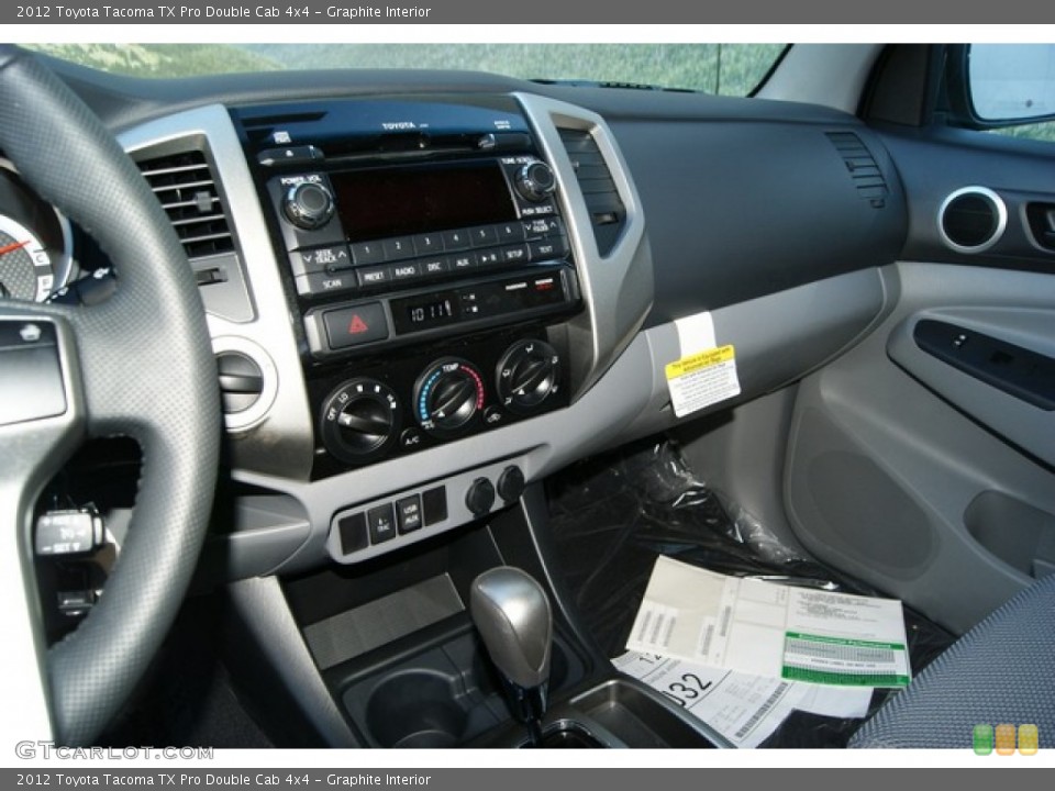 Graphite Interior Controls for the 2012 Toyota Tacoma TX Pro Double Cab 4x4 #59216681