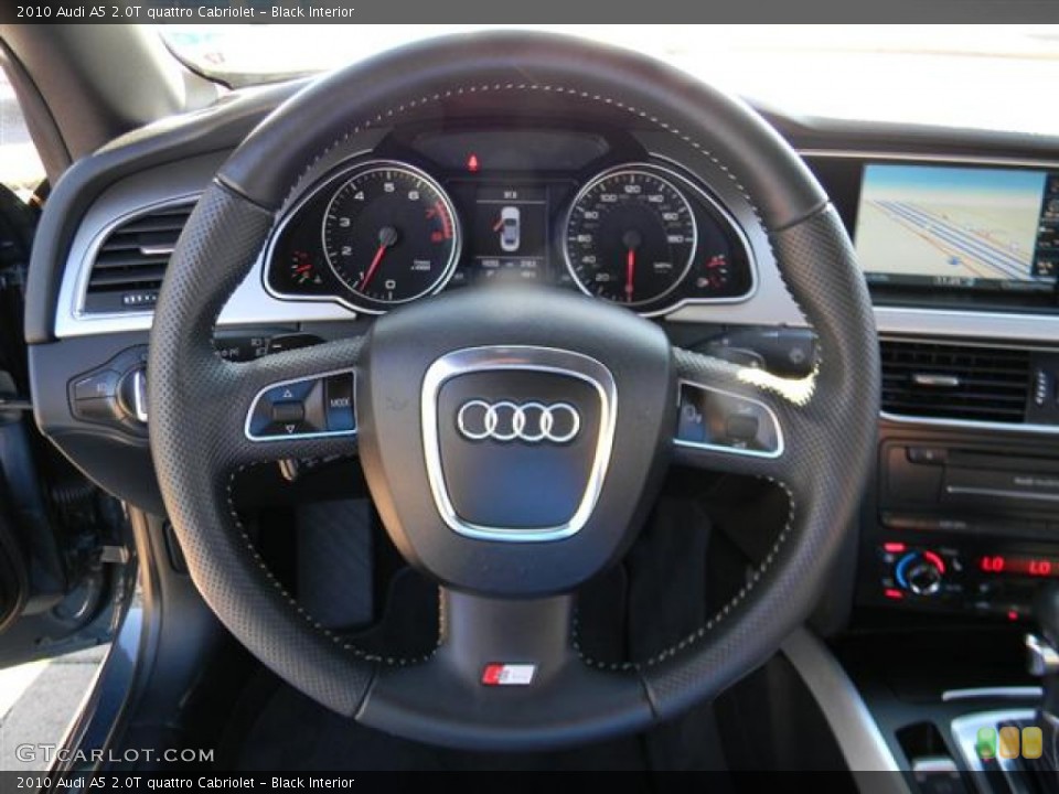 Black Interior Steering Wheel for the 2010 Audi A5 2.0T quattro Cabriolet #59219967