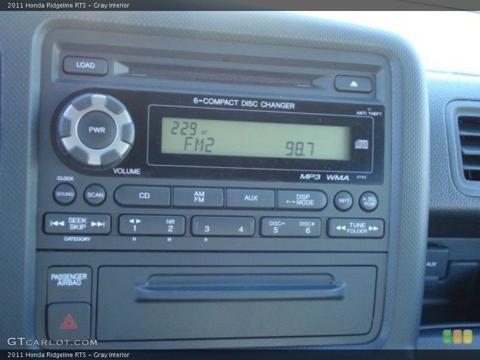 Gray Interior Audio System for the 2011 Honda Ridgeline RTS #59221788